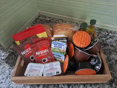 a tray filled with different types of food at Estupendo apartamento en Llíria in Lliria