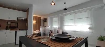 a kitchen with a table with a plate on it at Apartamento En La Ciudad De Las Artes y Las Ciencias in Valencia