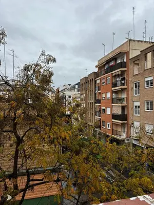 a view of a city with buildings and a tree at Moderno Apartamento Cerca del Centro y la Playa in Valencia