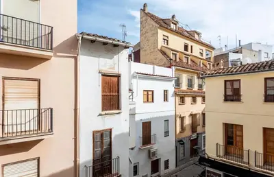 a group of buildings in a city at Peixcateria mini in Sagunto