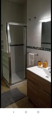 a bathroom with a shower and a sink at Valencia city in Valencia