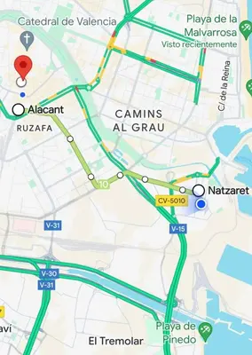 a map of the city of cannes at grab at Espectacular estudio en PB con terraza privada in Valencia