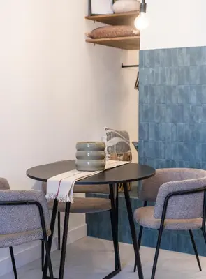 a dining room with a table and chairs at Studio 02 - Les Artes in Valencia