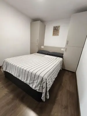 a bedroom with a large bed in a room at Fabulous apartment in Valencia, Campanar in Valencia
