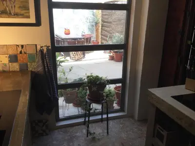 a bathroom with a sink and a mirror at Stunning appartment for rent in Valencia in Valencia