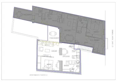a floor plan of a house at Casa ALFANG in Torrent