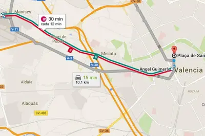a map of the proposed route of the upgrade to the ayeyarwazes at Apartamento Torres in Valencia