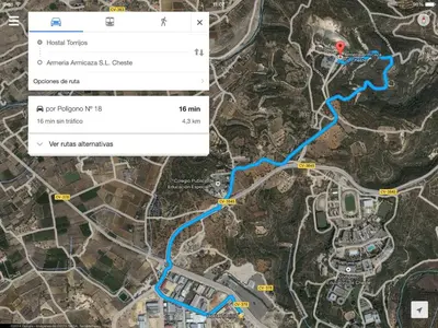 a map of the proposed improvements to the highway at Torrijos in Cheste