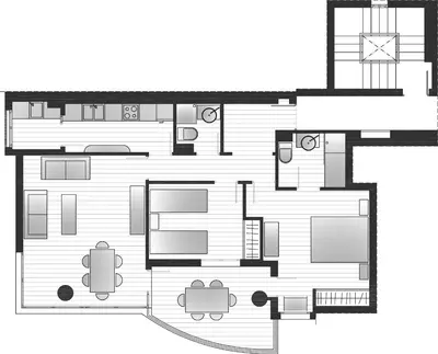 a floor plan of a house at ApartUP Patacona Panoramic in Valencia