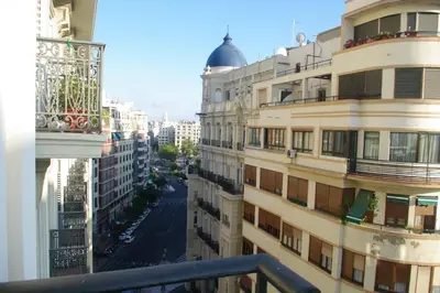a view from the balcony of a building at Carlos & Ana Amplio Apartamento 4 Habitaciones Centro Valencia in Valencia