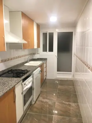a kitchen with a sink and a stove top oven at Apartament Magnífico in Paiporta