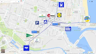 a map of the city of berlin with attractions at Valencian Apartment in Valencia