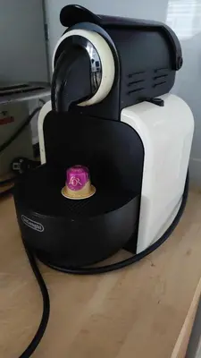 a hair dryer with a hat on top of it at Apartamento in Valencia