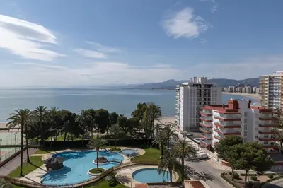 a view of the ocean from a building at Florazar 2, Ix-9-C in Cullera