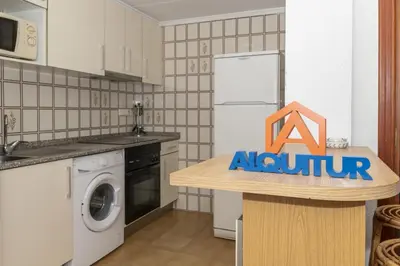 a kitchen with a appliance sign on a counter at Florazar 2, Vi-11-C in Faro de Cullera