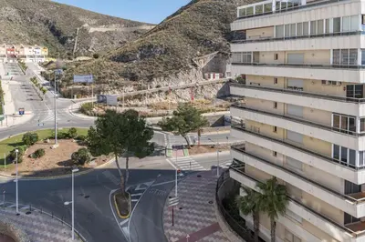 an aerial view of a building and a street at Las Vegas, Esc-3, 7º-19 in Cullera