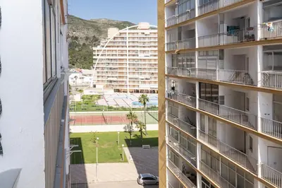 a view from the balcony of a building at Santa Marta, I-A 7º-19 in Cullera