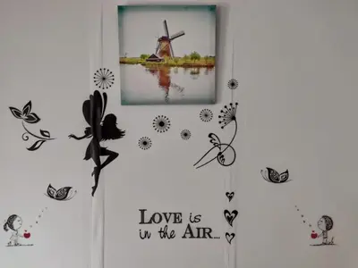 a door with love is in the air wall stickers at Apartamento La Marina Real in Valencia