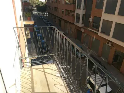an overhead view of a balcony of a building at Apartamento Cuatro Carreres in Valencia