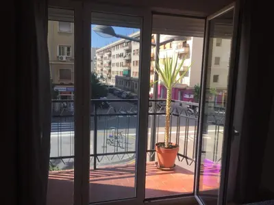 a view of a balcony with a potted plant at Santos Studio 2 in Valencia