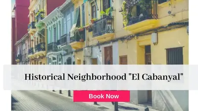 a picture of a building with the text historical neighborhood el callez at Best XL Valencia Beach Flat in Valencia