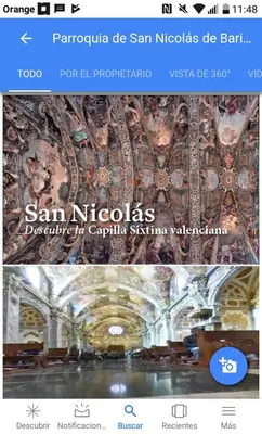 a screenshot of a website with a picture of a ceiling at MÍ casa YOUR HOME in Valencia