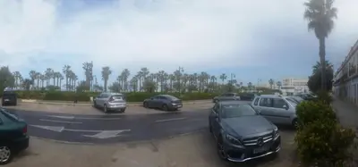 a group of cars parked in a parking lot at Malvarrosa Calle Pavia in Valencia