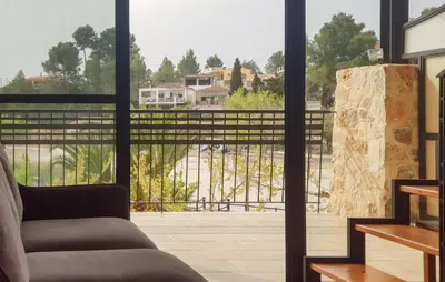 a view from the living room of a house at Balcón de las Fuentes in Navarrés