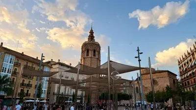 a playground with a slide in a park at Cosy Rooms Tapinería in Valencia