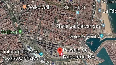 a map of the city of genoa and its attractions at Apartamento en la Ciudad de las Ciencias y cerca de la playa in Valencia