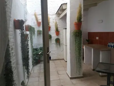a room with potted plants on the wall at Apartamento Romántico in Valencia