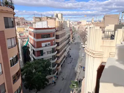 an aerial view of a city street with buildings at Valencia Luxury - Boutique Market in Valencia
