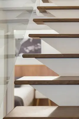 a close up of wooden stairs in a building at Old Town Flats Casa Burguerini in Valencia