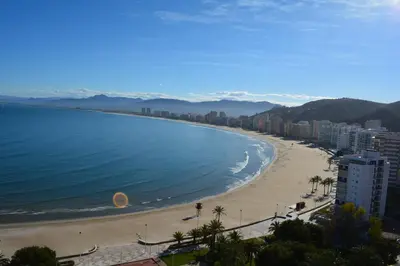 a view of a beach with buildings and the ocean at Apartamentos Florazar II Ajhory in Cullera