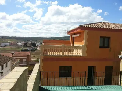 a view from the balcony of a house at Casa Ramos in Navarrés