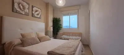 a bedroom with a bed and a window at Apartamento Romero Valencia in Benicull