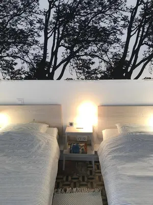 two beds sitting next to each other in a bedroom at Appartement Elsa Valencia in Valencia