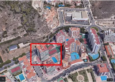 a map of a city with a red box at AGUAMARINA C, 11-51 in Cullera