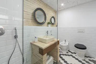 a bedroom with a bed in a room at FLORIT FLATS - CENTER Luxurious 1BR 1BA Terrace WI-FI AC in Valencia