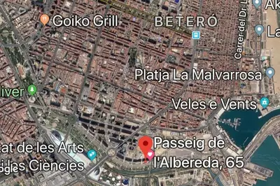 a map of the city of genoa and its attractions at Loft en la Ciudad de las Ciencias y cerca de la playa in Valencia
