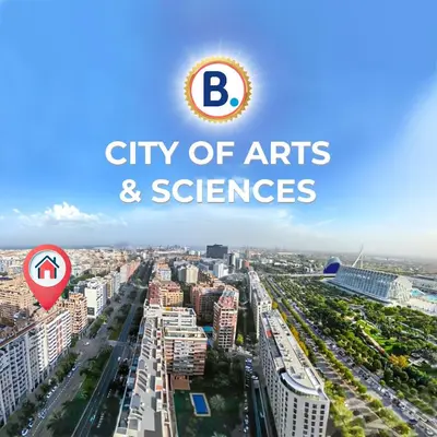 a city with the b city of arts and sciences at NEW! Apartamento Ciudad de las Artes in Valencia
