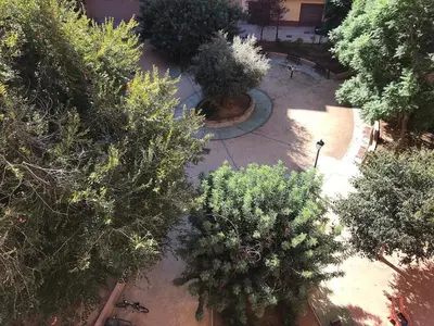 an overhead view of a park with trees and bushes at Lovely 3-Bedroom Apartment 15 Minutes from Beach in Valencia