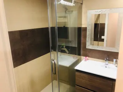 a bathroom with a shower and a sink at Enjoy Valencia in Valencia