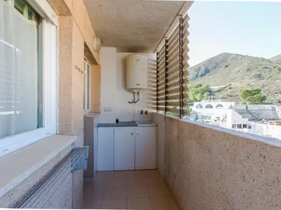 a balcony with a sink and a window with a view at Apartment Ana by Interhome in Cullera