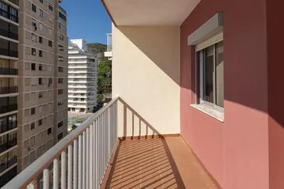 a balcony of a building with a window at El Raco, A-7-13 in Cullera
