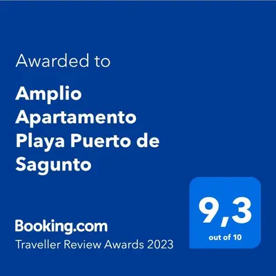 a screenshot of a phone screen with the text awarded to amediaarmaarmaarma at Amplio Apartamento Playa Puerto de Sagunto in Puerto de Sagunto