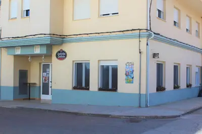 a building on the side of a street at Hostal Rural Fidel Garcia Guzman in Chera
