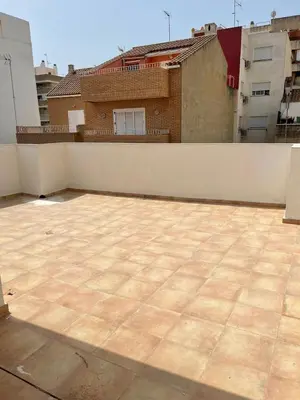 a large patio on the roof of a building at UIM Mediterraneo Columbretes 1 Wifi in Puerto de Sagunto