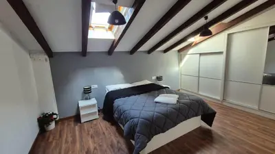a bedroom with a large bed in a room at Luxury Apartments Puerto Valencia in Valencia