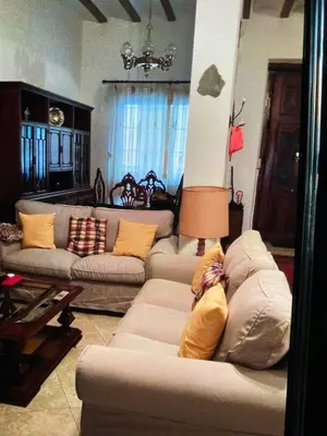 a living room with two couches and a couch at Casa de Pueblo en Navarres in Navarrés